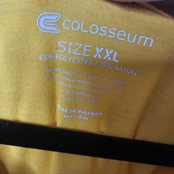 Colosseum Womens XXL Baylor University Bears Green Yellow Long Sleeve Tee Shirt - Picture 7 of 10